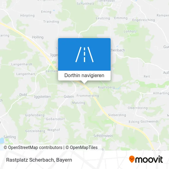 Rastplatz Scherbach Karte