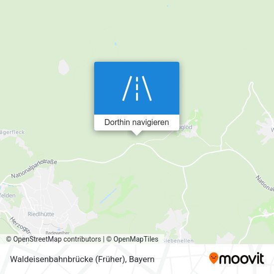 Waldeisenbahnbrücke (Früher) Karte