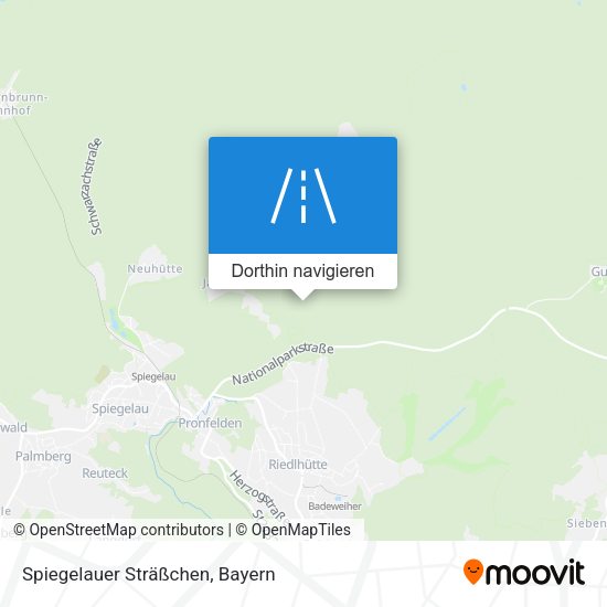 Spiegelauer Sträßchen Karte