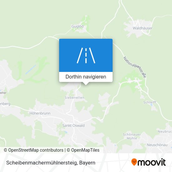 Scheibenmachermühlnersteig Karte