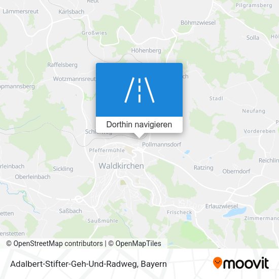 Adalbert-Stifter-Geh-Und-Radweg Karte