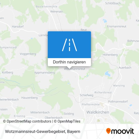 Wotzmannsreut-Gewerbegebiet Karte