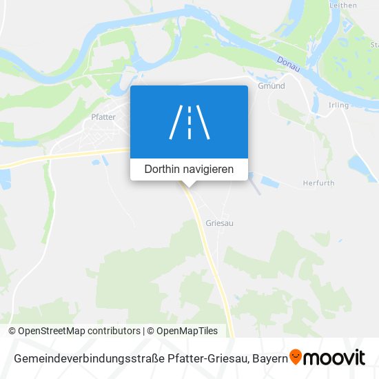 Gemeindeverbindungsstraße Pfatter-Griesau Karte