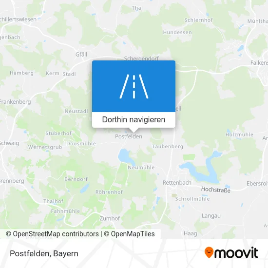 Postfelden Karte