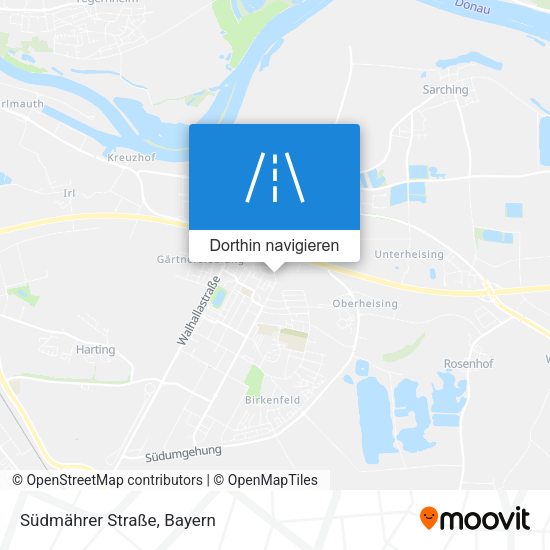 Südmährer Straße Karte