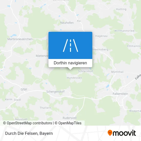 Durch Die Felsen Karte