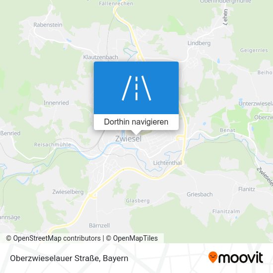 Oberzwieselauer Straße Karte