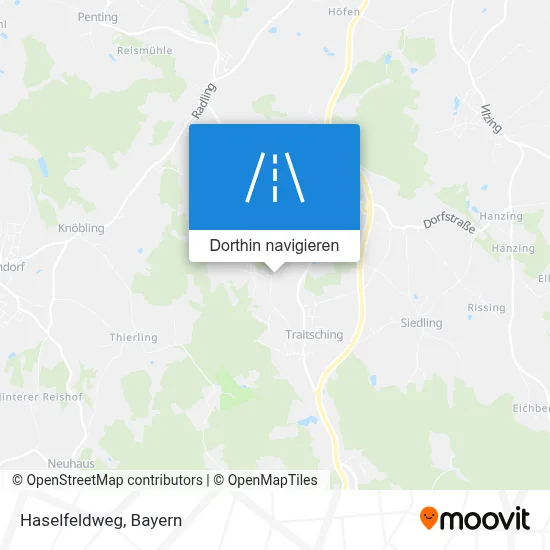 Haselfeldweg Karte