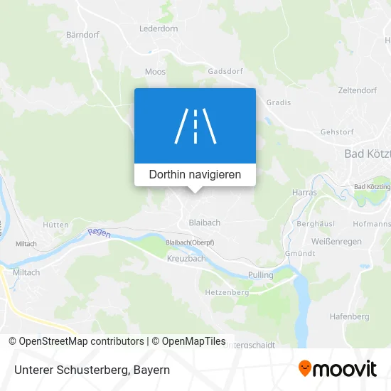 Unterer Schusterberg Karte