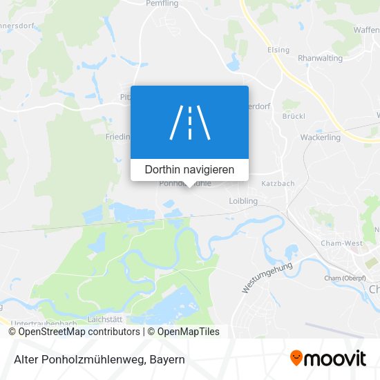 Alter Ponholzmühlenweg Karte