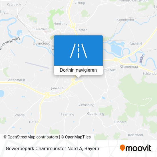 Gewerbepark Chammünster Nord A Karte