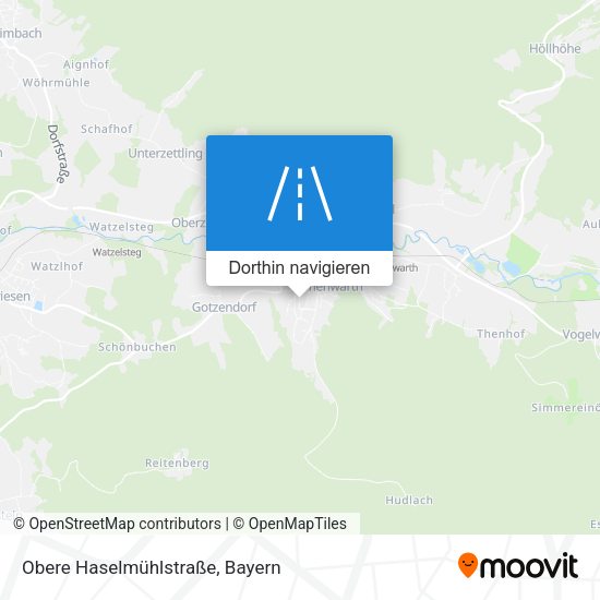 Obere Haselmühlstraße Karte