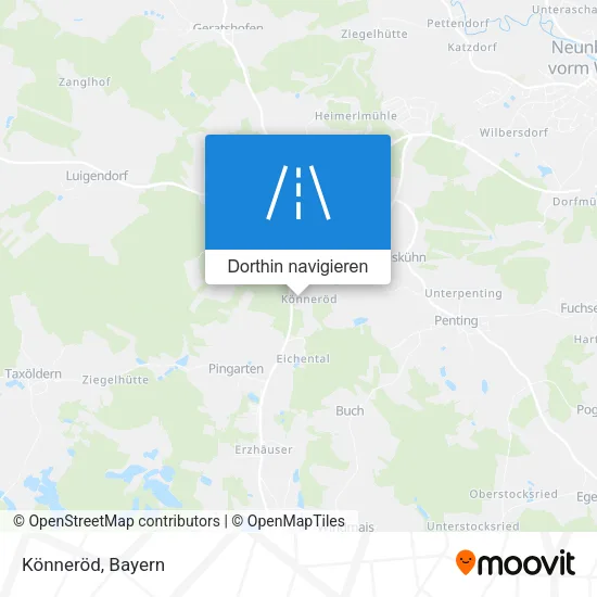 Könneröd Karte