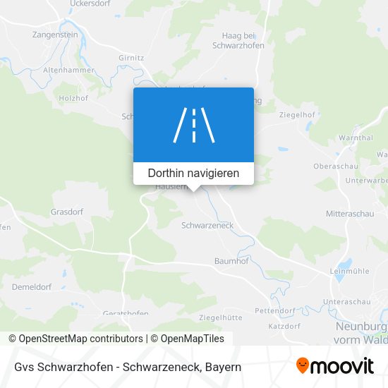 Gvs Schwarzhofen - Schwarzeneck Karte