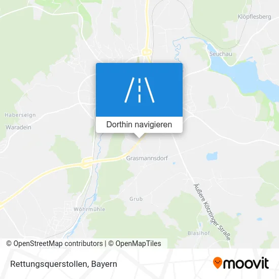 Rettungsquerstollen Karte