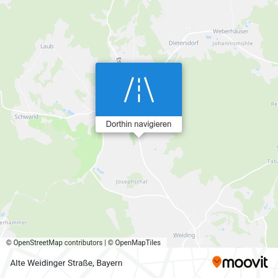 Alte Weidinger Straße Karte