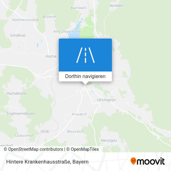 Hintere Krankenhausstraße Karte