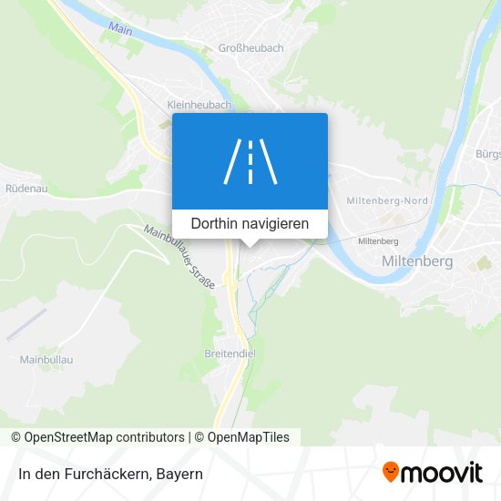 In den Furchäckern Karte