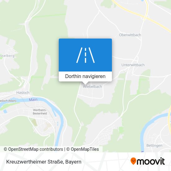 Kreuzwertheimer Straße Karte