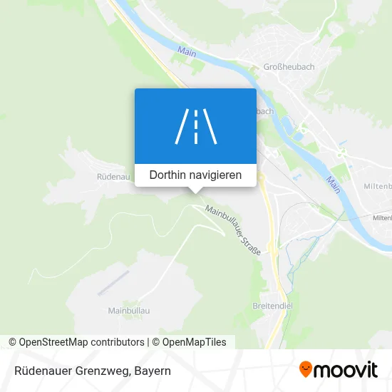 Rüdenauer Grenzweg Karte