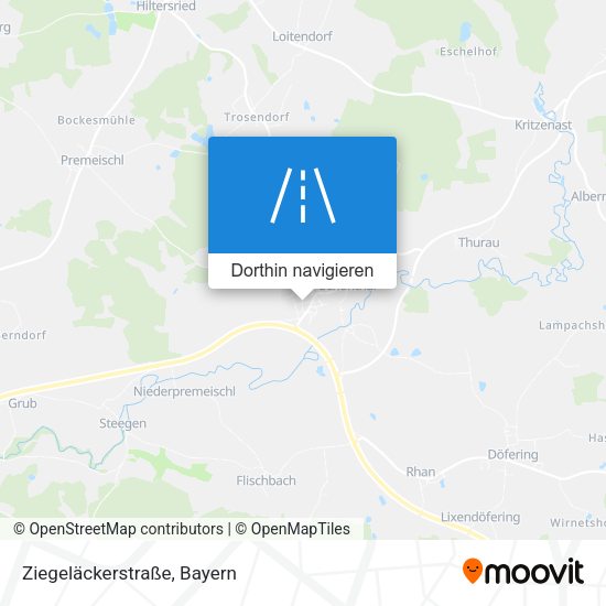 Ziegeläckerstraße Karte