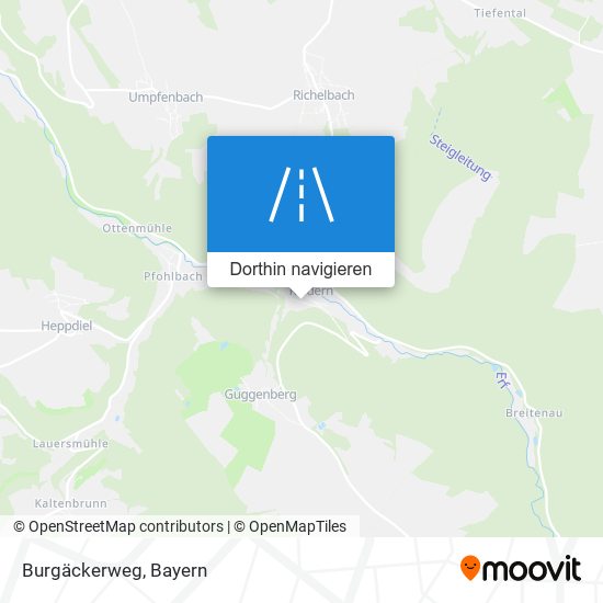 Burgäckerweg Karte