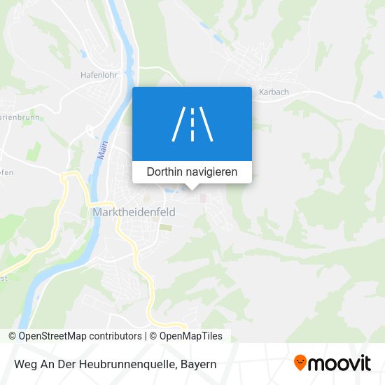 Weg An Der Heubrunnenquelle Karte