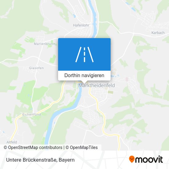 Untere Brückenstraße Karte