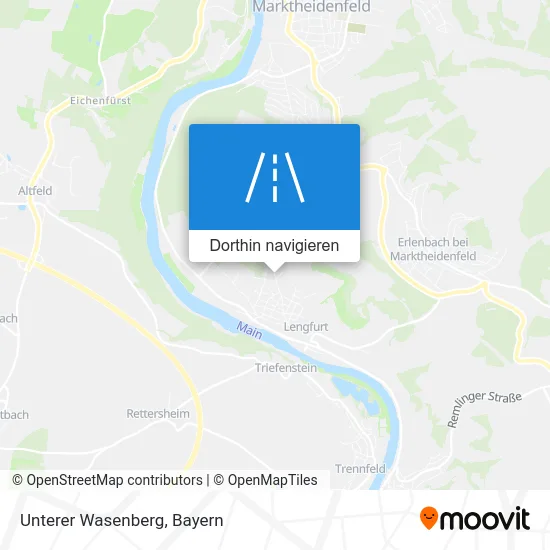 Unterer Wasenberg Karte