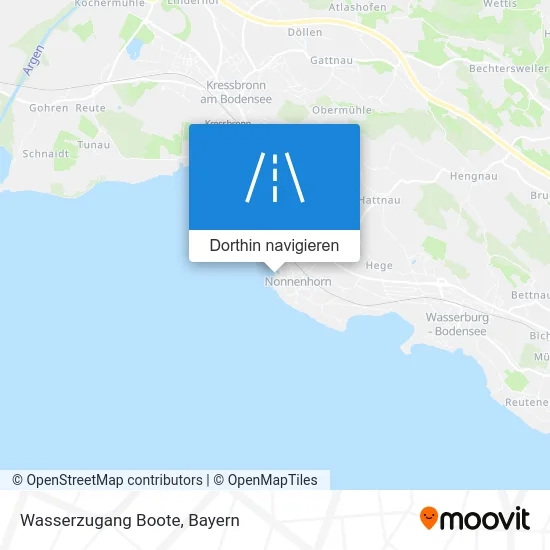 Wasserzugang Boote Karte