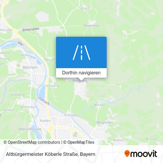 Altbürgermeister Köberle Straße Karte