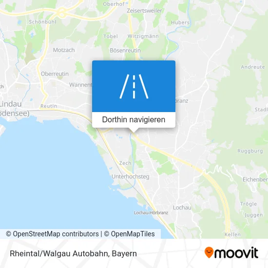 Rheintal/Walgau Autobahn Karte