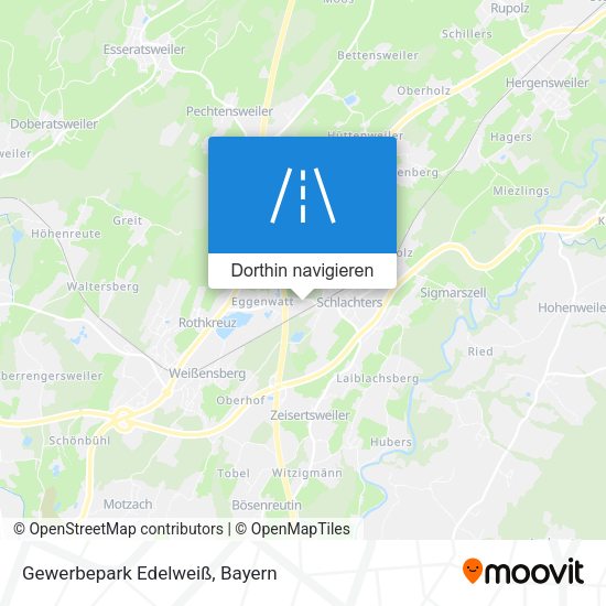 Gewerbepark Edelweiß Karte
