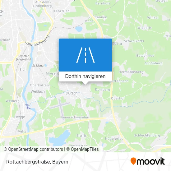 Rottachbergstraße Karte
