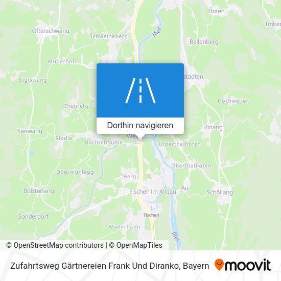 Zufahrtsweg Gärtnereien Frank Und Diranko Karte