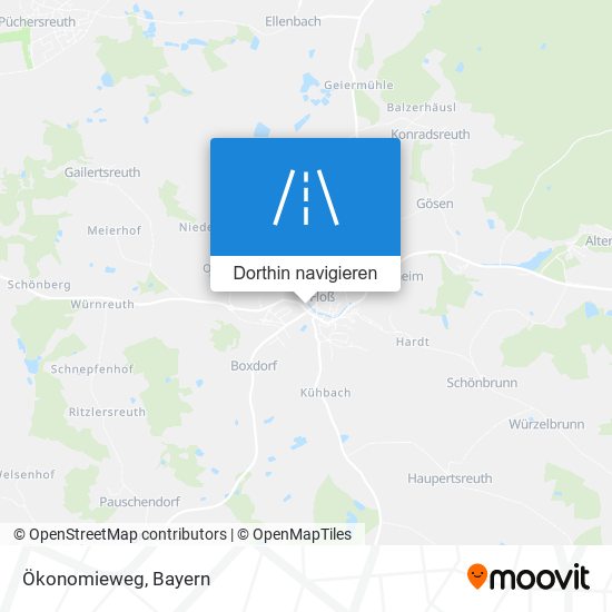 Ökonomieweg Karte