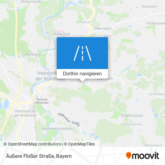 Äußere Floßer Straße Karte