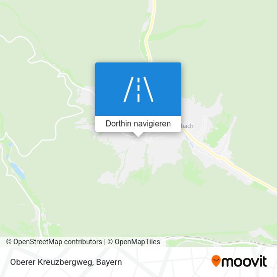 Oberer Kreuzbergweg Karte