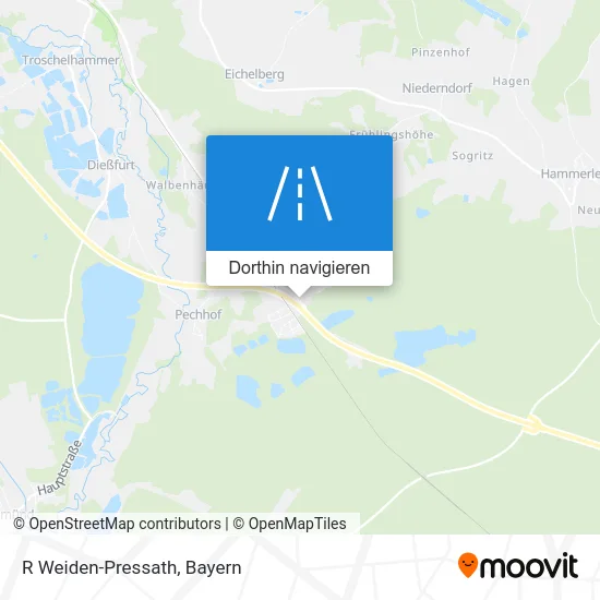 R Weiden-Pressath Karte