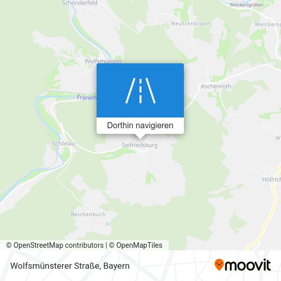 Wolfsmünsterer Straße Karte