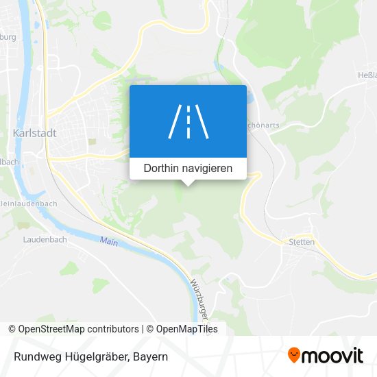 Rundweg Hügelgräber Karte