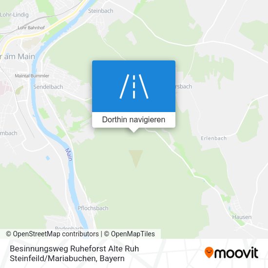 Besinnungsweg Ruheforst Alte Ruh Steinfeild / Mariabuchen Karte