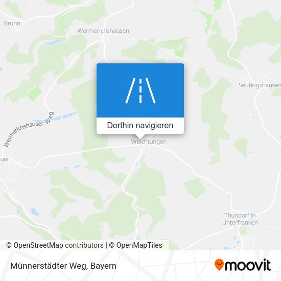 Münnerstädter Weg Karte