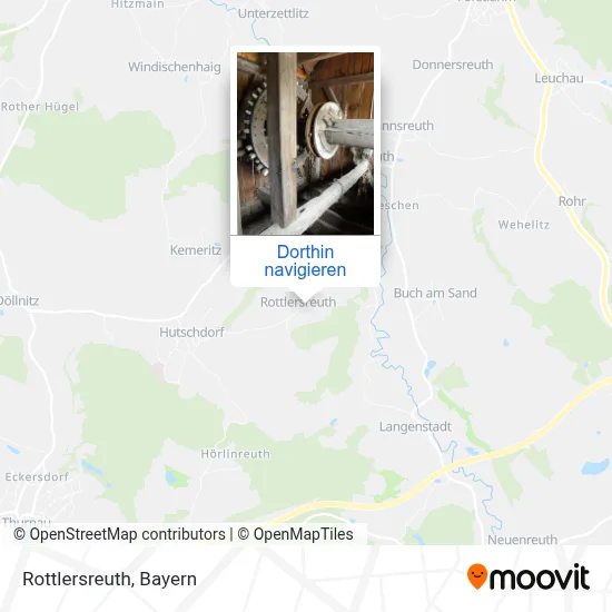 Rottlersreuth Karte