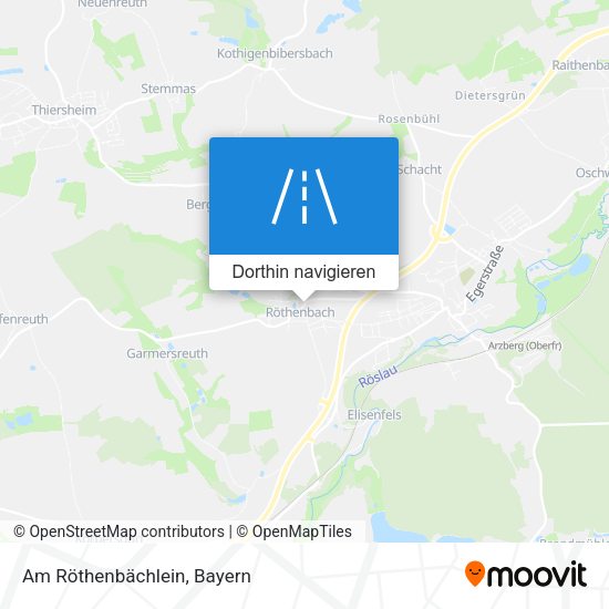 Am Röthenbächlein Karte