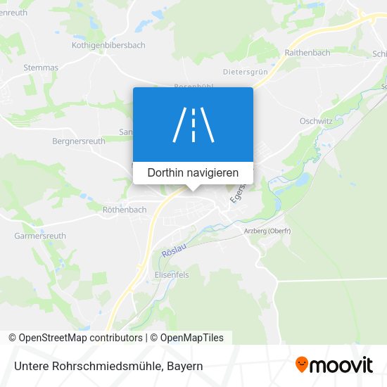 Untere Rohrschmiedsmühle Karte