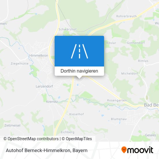Autohof Berneck-Himmelkron Karte