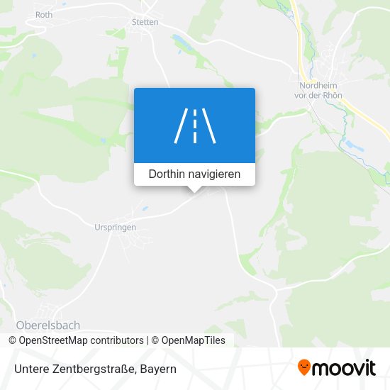 Untere Zentbergstraße Karte
