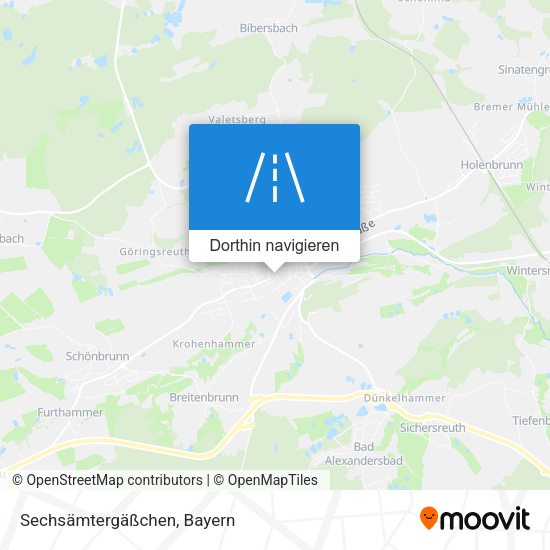 Sechsämtergäßchen Karte