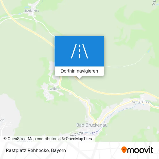 Rastplatz Rehhecke Karte